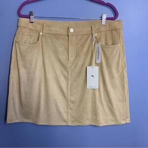 Tommy Bahama Salina Sands Suede Short Skirt - Size 16